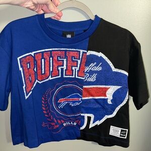 NWT XS new era buffalo bills cropped shirt